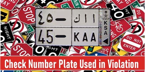 traffic violation by plate number